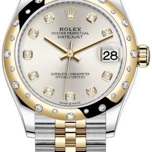 Rolex Damklocka 278343RBR-0020 Datejust 31 Silverfärgad/18 karat