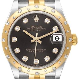 Rolex Damklocka 278343RBR-0022 Datejust 31 Grå/18 karat gult guld