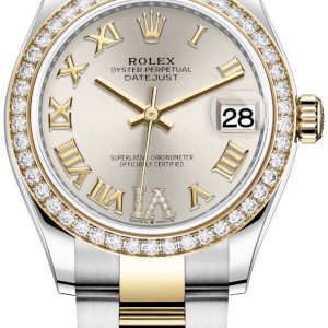 Rolex Damklocka 278383RBR-0003 Datejust 31 Silverfärgad/18 karat