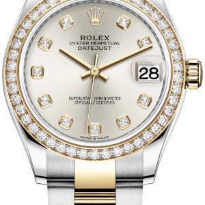 Rolex Damklocka 278383RBR-0019 Datejust 31 Silverfärgad/18 karat