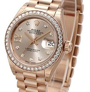 Rolex Damklocka 279135RBR-0003 Lady-Datejust 28 Champagnefärgad/18