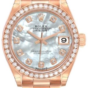 Rolex Damklocka 279135RBR-0010 Lady-Datejust 28 Vit/18 karat