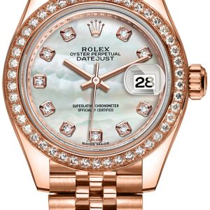 Rolex Damklocka 279135RBR-0019 Lady-Datejust 28 Vit/18 karat