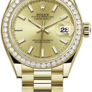 Rolex Damklocka 279138RBR-0014 Lady-Datejust 28 Gulguldstonad/18