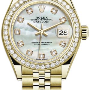 Rolex Damklocka 279138RBR-0016 Lady-Datejust 28 Vit/18 karat gult