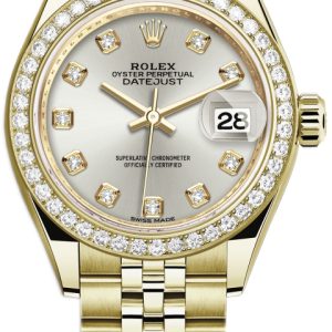 Rolex Damklocka 279138RBR-0020 Lady-Datejust 28 Silverfärgad/18