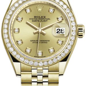 Rolex Damklocka 279138RBR-0024 Lady-Datejust 28 Gulguldstonad/18