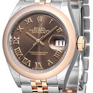 Rolex Damklocka 279161-0009 Lady-Datejust 28 Brun/18 karat roséguld