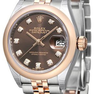 Rolex Damklocka 279161-0011 Lady-Datejust 28 Brun/18 karat roséguld