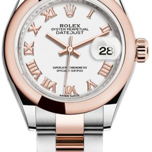 Rolex Damklocka 279161-0022 Lady-Datejust 28 Vit/18 karat roséguld