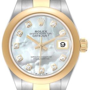 Rolex Damklocka 279163-0014 Lady-Datejust 28 Vit/18 karat gult guld