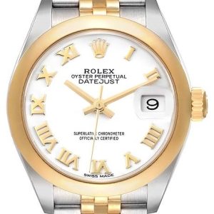 Rolex Damklocka 279163-0023 Lady-Datejust 28 Vit/18 karat gult guld