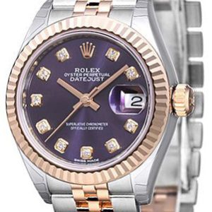 Rolex Damklocka 279171-0015 Lady-Datejust 28 Lila/18 karat roséguld