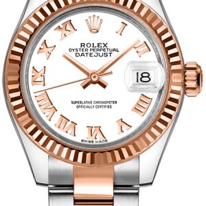 Rolex Damklocka 279171-0022 Lady-Datejust 28 Vit/18 karat roséguld