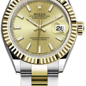 Rolex Damklocka 279173-0002 Lady-Datejust 28 Gulguldstonad/18 karat