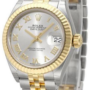 Rolex Damklocka 279173-0005 Lady-Datejust 28 Silverfärgad/18 karat