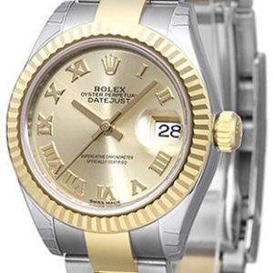 Rolex Damklocka 279173-0010 Lady-Datejust 28 Gulguldstonad/18 karat