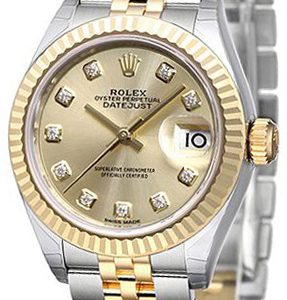 Rolex Damklocka 279173-0011 Lady-Datejust 28 Gulguldstonad/18 karat