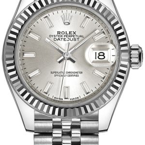 Rolex Damklocka 279174-0005 Lady-Datejust 28 Silverfärgad/Stål Ø28