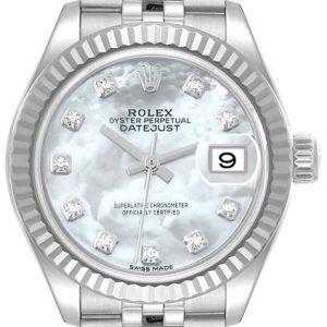 Rolex Damklocka 279174-0009 Lady-Datejust 28 Vit/Stål Ø28 mm