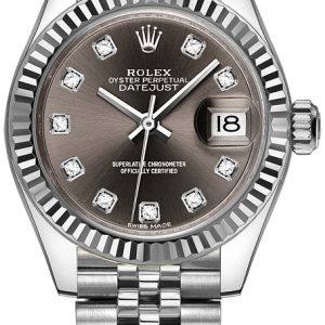 Rolex Damklocka 279174-0015 Lady-Datejust 28 Grå/Stål Ø28 mm