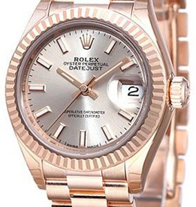 Rolex Damklocka 279175-0001 Lady-Datejust 28 Silverfärgad/18 karat