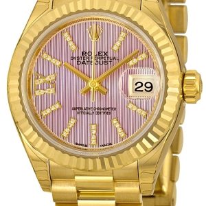 Rolex Damklocka 279178-0011 Lady-Datejust 28 Lila/18 karat gult guld