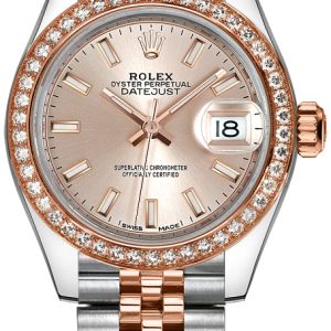 Rolex Damklocka 279381RBR-0001 Lady-Datejust 28 Roséguldstonad/18