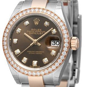 Rolex Damklocka 279381RBR-0004 Lady-Datejust 28 Brun/18 karat