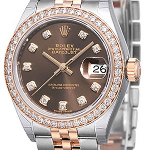 Rolex Damklocka 279381RBR-0011 Lady-Datejust 28 Brun/18 karat