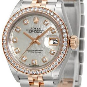 Rolex Damklocka 279381RBR-0013 Lady-Datejust 28 Vit/18 karat