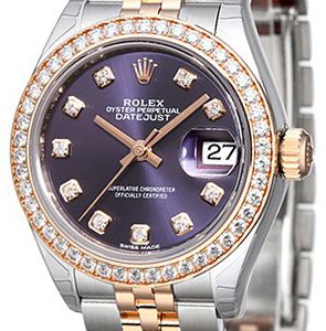 Rolex Damklocka 279381RBR-0015 Lady-Datejust 28 Lila/18 karat