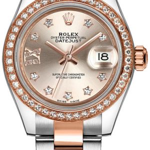 Rolex Damklocka 279381RBR-0020 Lady-Datejust 28 Roséguldstonad/18