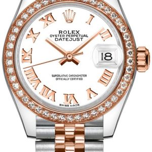 Rolex Damklocka 279381RBR-0021 Lady-Datejust 28 Vit/18 karat