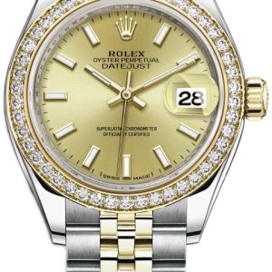 Rolex Damklocka 279383RBR-0001 Lady-Datejust 28 Gulguldstonad/18