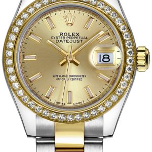 Rolex Damklocka 279383RBR-0002 Lady-Datejust 28 Gulguldstonad/18