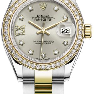 Rolex Damklocka 279383RBR-0004 Lady-Datejust 28 Silverfärgad/18