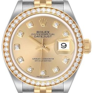 Rolex Damklocka 279383RBR-0011 Lady-Datejust 28 Gulguldstonad/18