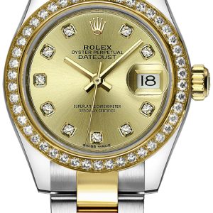 Rolex Damklocka 279383RBR-0012 Lady-Datejust 28 Gulguldstonad/18