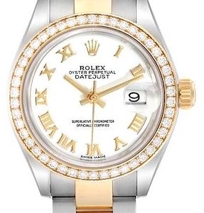 Rolex Damklocka 279383RBR-0024 Lady-Datejust 28 Vit/18 karat gult