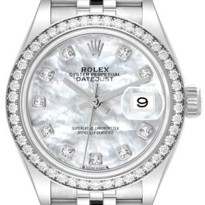 Rolex Damklocka 279384RBR-0011 Lady-Datejust 28 Vit/Stål Ø28 mm