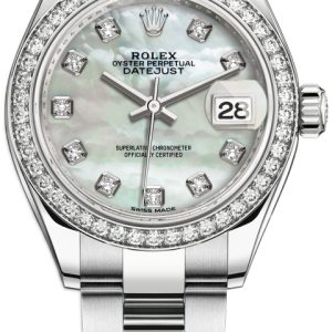 Rolex Damklocka 279384RBR-0012 Lady-Datejust 28 Vit/Stål Ø28 mm