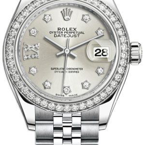 Rolex Damklocka 279384RBR-0021 Lady-Datejust 28 Silverfärgad/Stål