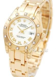 Rolex Damklocka 80318-0054 Lady Datejust Pearlmaster Vit/18 karat