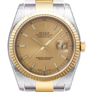 Rolex Datejust 36 Herrklocka 116233-0172 Champagnefärgad/Stål Ø36