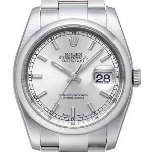 Rolex Datejust Steel Herrklocka 116200-0056 Silverfärgad/Stål Ø36