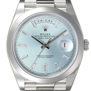 Rolex Day-Date 40 Herrklocka 228206-0002 Blå/Platina Ø40 mm