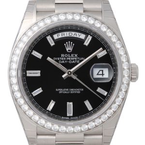 Rolex Day-Date 40 Herrklocka 228349RBR-0003 Svart/Platina Ø40 mm