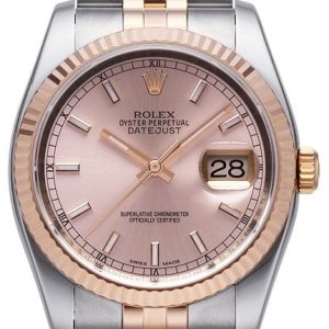 Rolex Herrklocka 116231-0062 Datejust Gold/Steel Rosa/18 karat