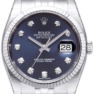 Rolex Herrklocka 116234-0142 Datejust Steel Blå/Stål Ø36 mm